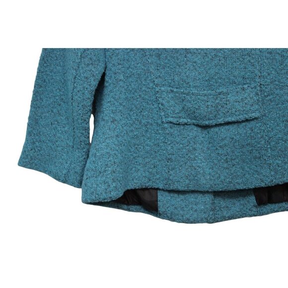 CAbi Blazer Jacket Size 6 Wool Blend Textured Tweed Colorful Blue Classic Preppy - Picture 10 of 12